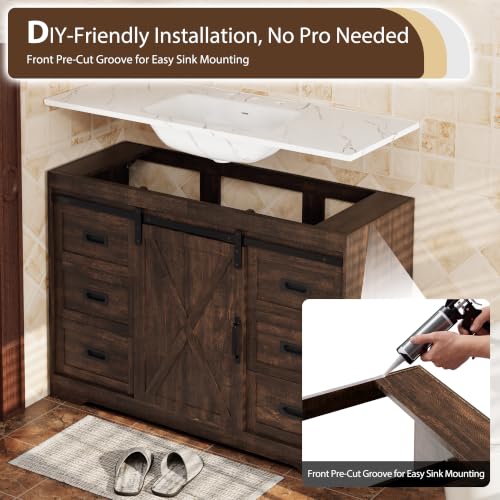 XHOMOPT 47 Inch Bathroom Vanity view 5