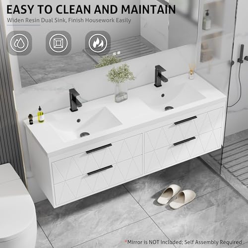 eclife 60" Floating Bathroom Vanity view 4