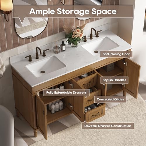 DELUXE LIVING 60 Inch Bathroom view 4