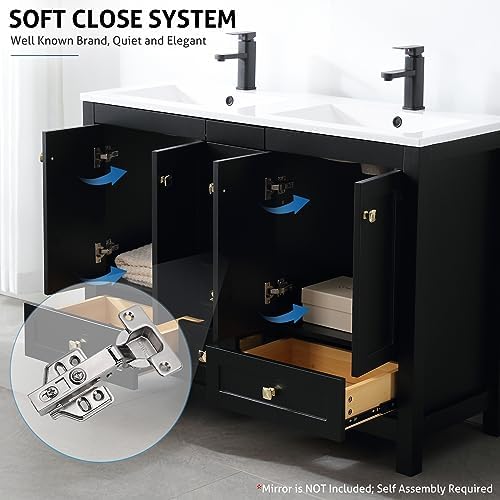 eclife 48" Bathroom Vanity Double view 3
