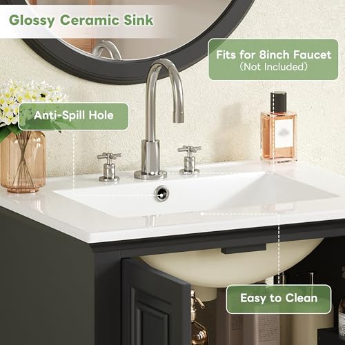 FUvellamo 24'' Modern Bathroom Vanity view 5