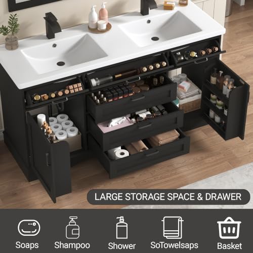 59" Bathroom Vanities Cabinet with view 4