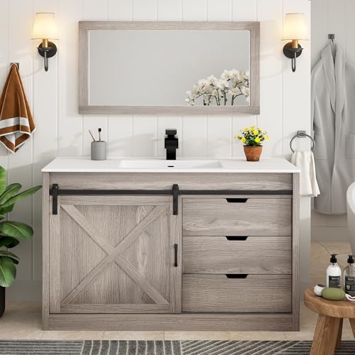 48" Farmhouse Bathroom Vanity with