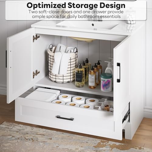 LIKIMIO 36" Bathroom Vanity with view 3