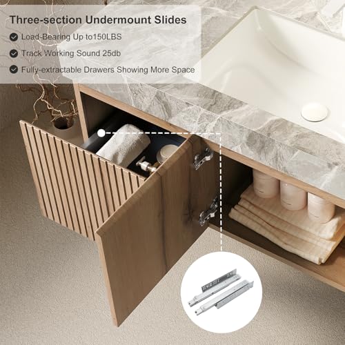 Ambrovina 48" Floating Bathroom Vanity view 5