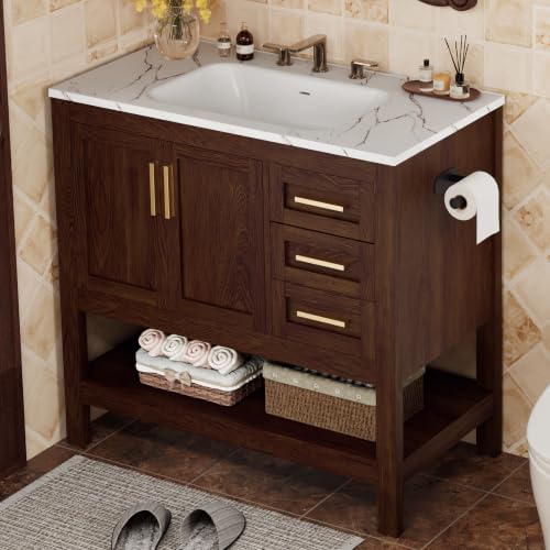 XHOMOPT 36 Inch Bathroom Vanity