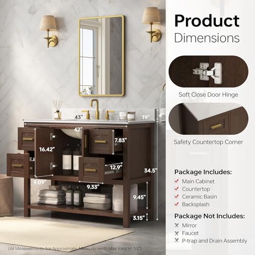 DELUXE LIVING 42 Inch Bathroom view 4