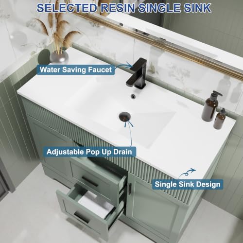 eclife 42" Bathroom Vanities Sink view 5