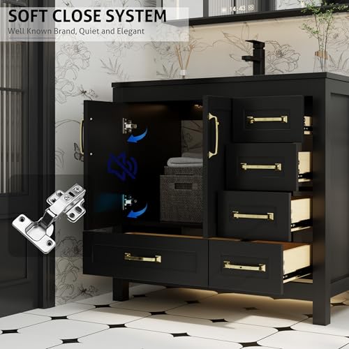 eclife 36" Bathroom Vanities with view 5