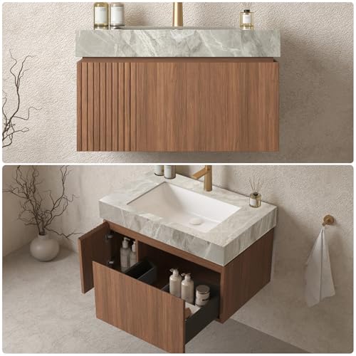 Trygoal 30" Bathroom Vanity with view 4