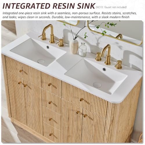 T4TREAM 48" Fluted Bathroom Vanity view 5