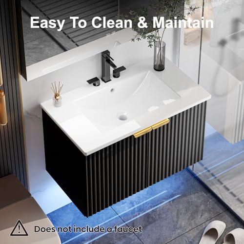 30" Bathroom Vanity with Sink view 3