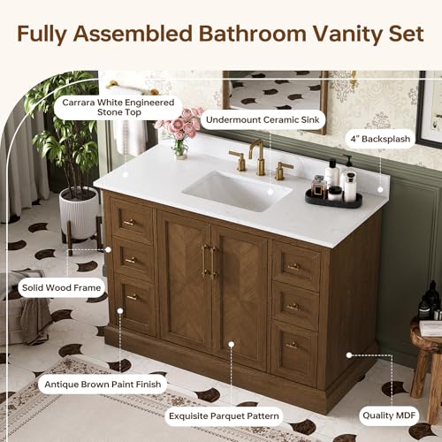 DELUXE LIVING 48 Inch Bathroom view 3