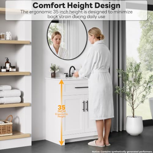 LIKIMIO 30" Bathroom Vanity with view 5