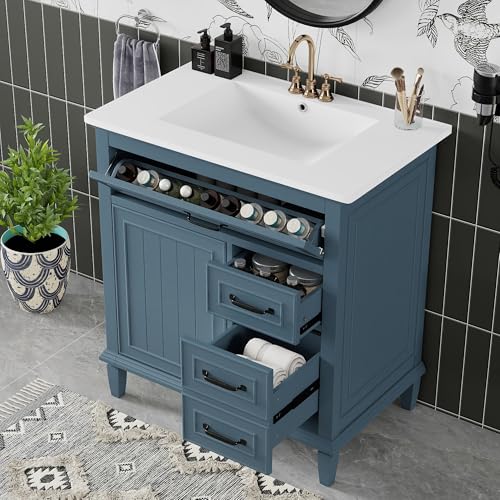Linique 30" Bathroom Vanity with view 4