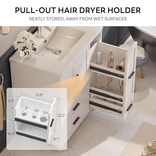 LIKIMIO 29.5" Bathroom Vanity with view 4