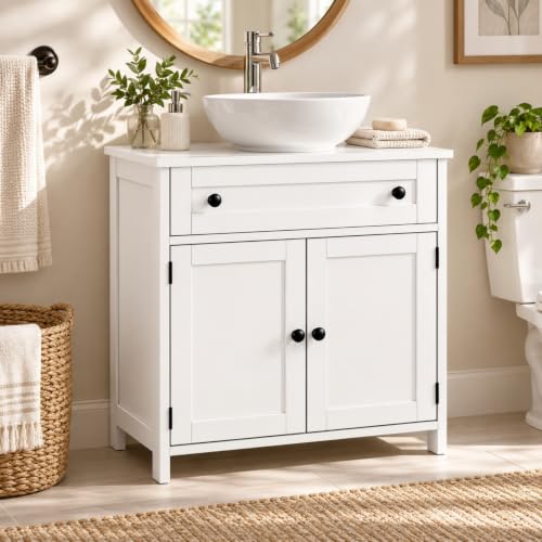 Bonnlo Pedestal Sink Storage Cabinet view 2