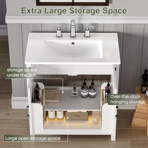 ELEVACHIC 30" Bathroom Vanity with view 3