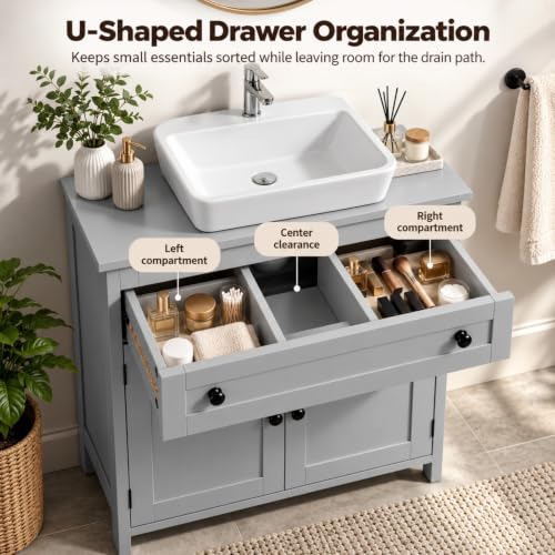 Bonnlo Pedestal Under Sink Storage view 5