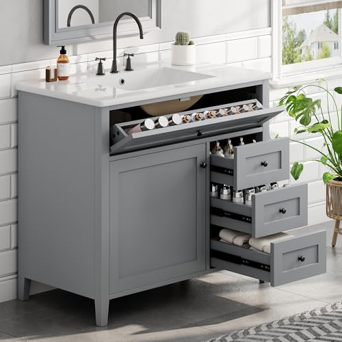 Bellemave 36" Bathroom Vanity with view 3