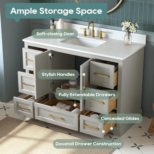 DELUXE LIVING 48 Inch Bathroom view 4