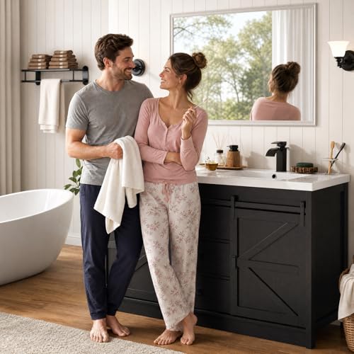 Double Bathroom Vanity with Sink view 3