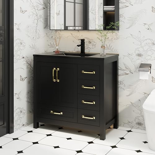 eclife 36" Bathroom Vanities with view 3