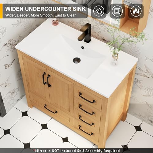 eclife 36" Bathroom Vanities with view 5
