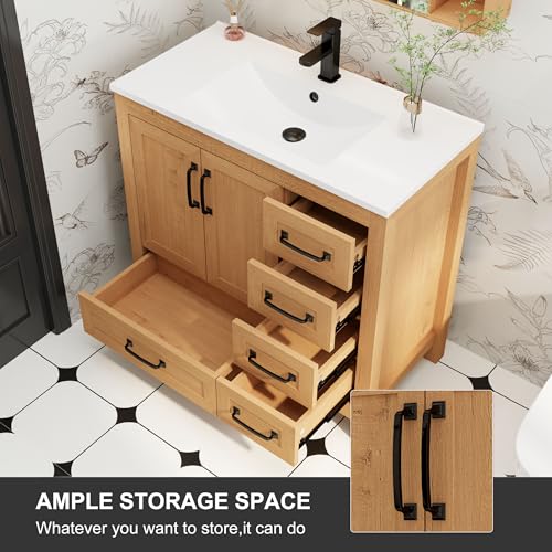 eclife 36" Bathroom Vanities with view 4