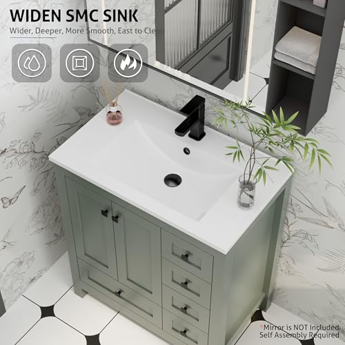 eclife 30" Bathroom Vanities with view 5