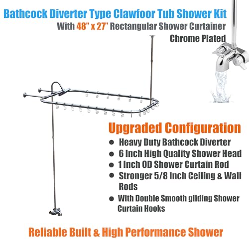 Pyhomestrim Clawfoot Tub Shower Kit view 2
