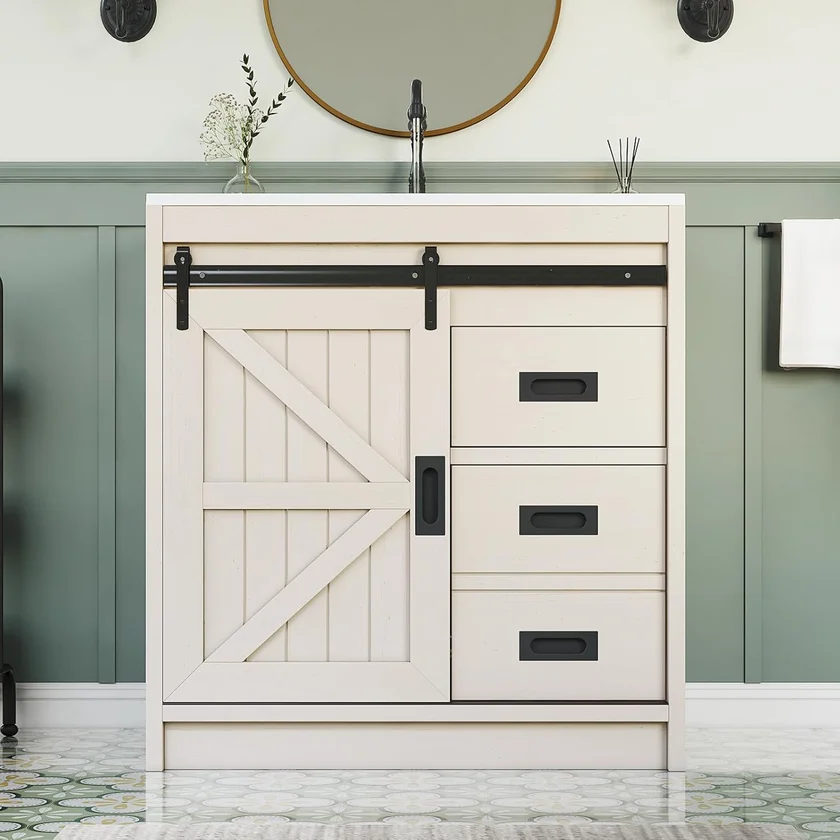 LUXOAK 31 vanity interior storage