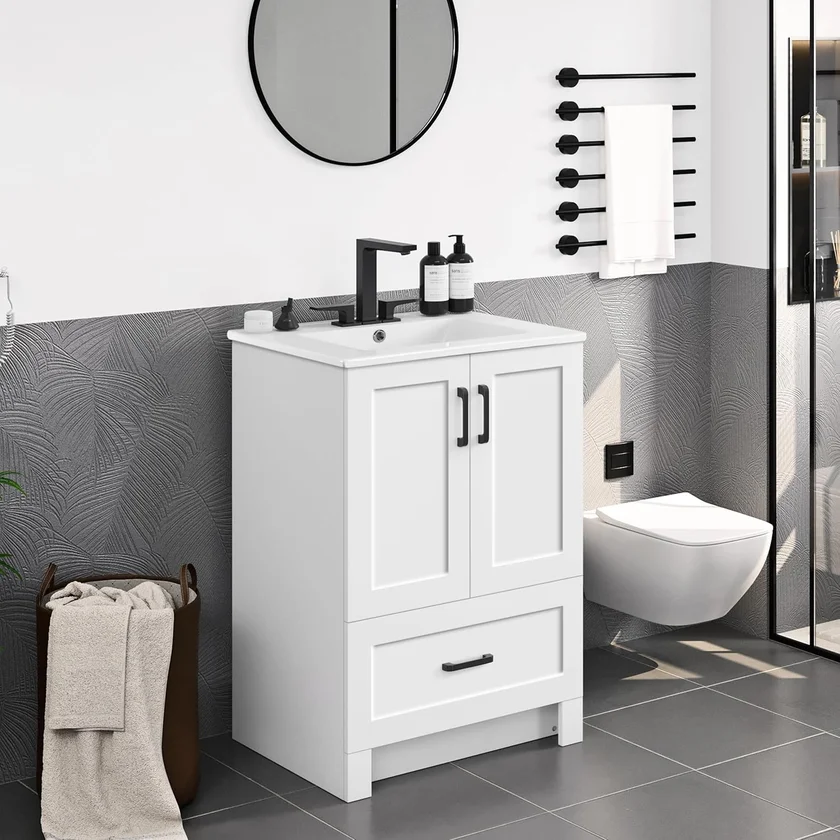 Yaheetech 24.5 Inch Modern Vanity