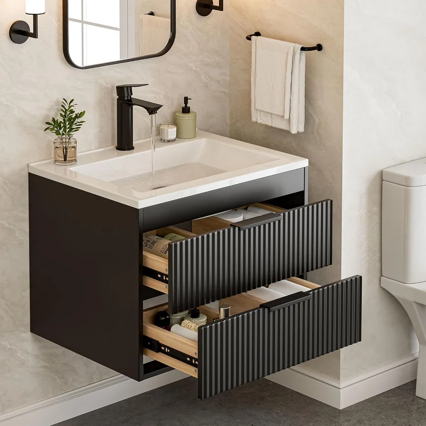 SUNTAGE 24 Inches Modern Floating Vanity