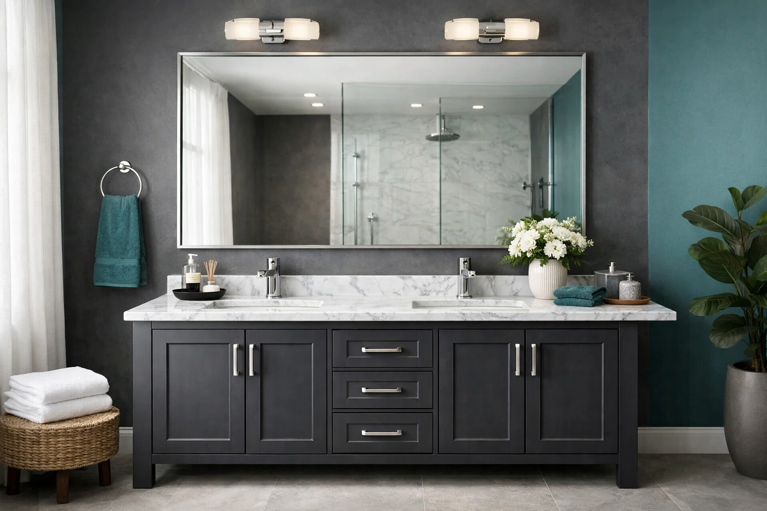 Best 48 inch double sink bathroom vanities lineup showing modern, classic, and floating styles