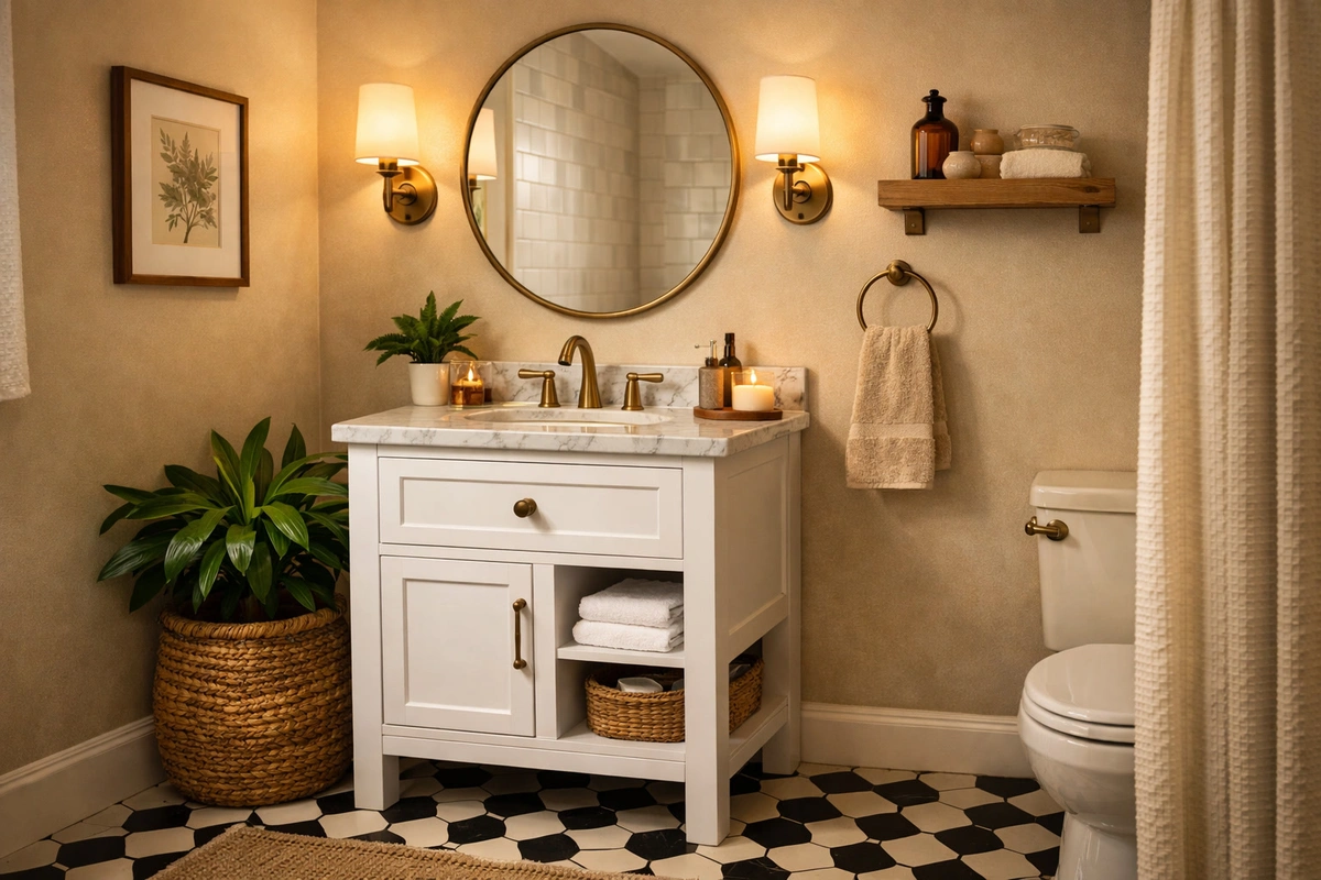 Compact bathroom vanities designed for small spaces